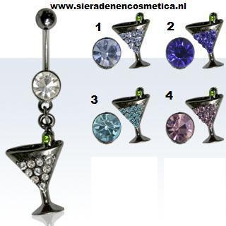 Hanger, Martiniglas, Diverse kleuren