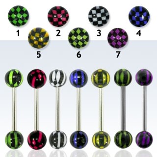 Tongpiercing, Blokjes