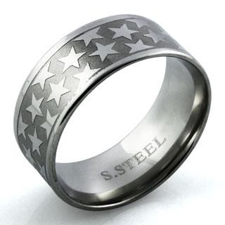 Stalen ring met sterren