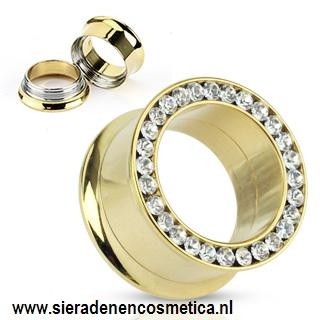 Goud Strass, Interne schroefdraad 4mm/5mm/6mm/8mm/10mm/12mm/14mm