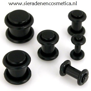 Tunnel / Plug, with Rubber Ring (3mm t/m 10mm)