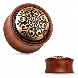 Tunnel / Plug, Antique Tribal 10mm