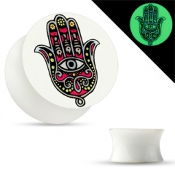 Tunnnel/Plug Acryl, Hamsa Hand