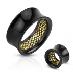Tunnel Acryl, Stone Inlay 8mm/10mm/14mm